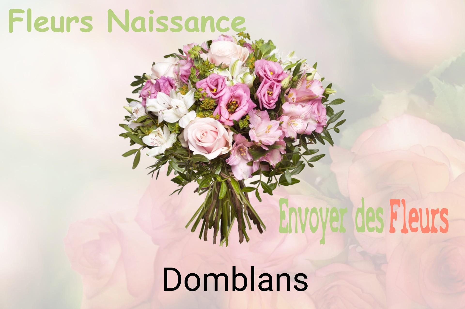 Bouquet de fleurs de naissance livré à Domblans